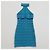 Herve Leger Hervé Léger Vestido Bandage Halterneck Azul - vista 4