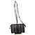 Fendi Pequin Gestreifte Schultertasche Schwarz/Beige