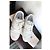 Louis Vuitton Zapatillas Bajas de Cuero Blanco - vista 6
