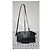 Burberry Piccola Borsa a Tracolla Chichester Pelle Goffrata Check - Nera - vista 3