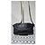 Burberry Piccola Borsa a Tracolla Chichester Pelle Goffrata Check - Nera - vista 6