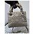 Christian Dior Mini Lady Dior Borsa in Raso e Cristalli - Grigio - vista 4