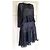 Vestido de seda a rayas azul marino con volantes Zimmermann - vista 11