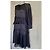 Vestido de seda a rayas azul marino con volantes Zimmermann - vista 5