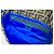 Fendi Borsa Baguette Zucca Blu Lucertola Ricamata - vista 11