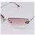 Chanel Camélia Occhiali da sole in metallo rosa - vista 6