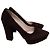Prada Brown suede high heel shoes