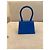 Jacquemus Chiquito Mini Borsa a Mano - Pelle Blu - vista 2