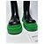 Bottega Veneta Tire – Black Leather Boots with Green Sole – Size 38 - vista 9