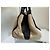 Chloé Alice Drew Leder Handtasche Bicolor Schwarz Beige - Ansicht 8