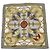 Hermès Hermes Vintage Foulard di seta grigio Grande Tenue d'Origny 40x40