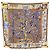 Foulard Hermès Vintage Brown Silk Fantaisies Indiennes Dubigeon