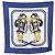 Hermès Foulard Hermes Vintage Brides de Gala 1957 Grygkar in seta blu navy