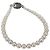 Autre Marque Bracciale di perle Akoya Vintage White 3.2mm 4.9 mm con chiusura in vernice argento - vista 5