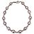 Autre Marque Bracciale in perle d'acqua dolce vintage rosa 6 mm ovali con chiusura a molla