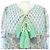 Autre Marque Vestido SZ Blockprints Azul Rosa Naranja - vista 5