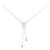 Autre Marque Collar de oro rosa K10 y circonita