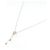 Autre Marque Collar de oro rosa K10 y circonita - vista 2