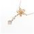 Autre Marque Collar K10 Pink Gold Moonstone Rose Quartz - vista 3