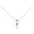 Autre Marque Collar de oro rosa K10 y turmalina