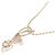 Autre Marque Collar de oro rosa K10 y turmalina - vista 4