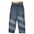 Autre Marque Pantalones de denim patchwork Ganni Misy cropped denim