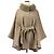 Autre Marque La MODE Fox Fur Wool Poncho Coat
