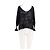 Pull Eric Bompard en coton noir col V dentelle florale