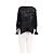 Pull Eric Bompard en coton noir col V dentelle florale - vue 2