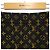 Saia Louis Vuitton preta de tecido - vista 5