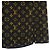 Saia Louis Vuitton preta de tecido - vista 6