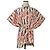 Blusa poncho de seda con estampado de labios Valentino