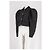 Autre Marque Giacca corta nera CUSTOMMADE con fantasia floreale - vista 5