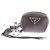 Prada Leather Keychain Black