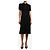 Joseph Vestido polo de punto acanalado negro - size XS - vista 3