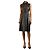 Acne Schwarzes ärmelloses Lederkleid - Größe UK 8