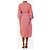 Essentiel Antwerp Vestido camisa às riscas laranja e roxo - size S - vista 2