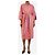 Essentiel Antwerp Vestido camisa às riscas laranja e roxo - size S - vista 3