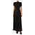 Valentino Saia midi plissada de seda preta - size UK 8 - vista 2