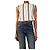Autre Marque Top tejido a rayas cropped Richard blanco y azul marino - size XS
