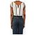Autre Marque Top tejido a rayas cropped Richard blanco y azul marino - size XS - vista 2