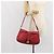 Borsa a tracolla Salvatore Ferragamo Gancini in pelle rossa e oro - vista 22