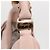 Borsa a tracolla Salvatore Ferragamo Vala Ribbon in pelle Rosa Oro - vista 9