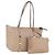 Borsa Tote Salvatore Ferragamo Vala in pelle beige e oro