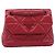 Jacquard Bolso de hombro con cadena PRADA de piel rojo plata - vista 13