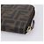 Portafoglio lungo FENDI Zucca Canvas PVC Nero Marrone - vista 15