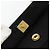Bolso de hombro CHANEL Matelasse con cadena de algodón negro y dorado CC - vista 19