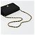 Bolso de hombro CHANEL Matelasse con cadena de algodón negro y dorado CC - vista 7