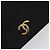 Bolso de hombro CHANEL Matelasse con cadena de algodón negro y dorado CC - vista 8