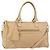 Jacquard Bolso de mano PRADA de cuero 2way Beige Gold